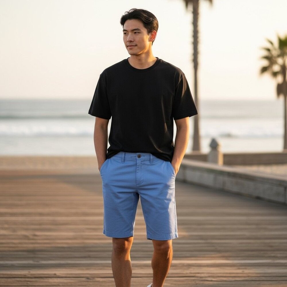 Hollister Mens Cali Longboard Shorts Epic Flex Blue 28 Comfortable